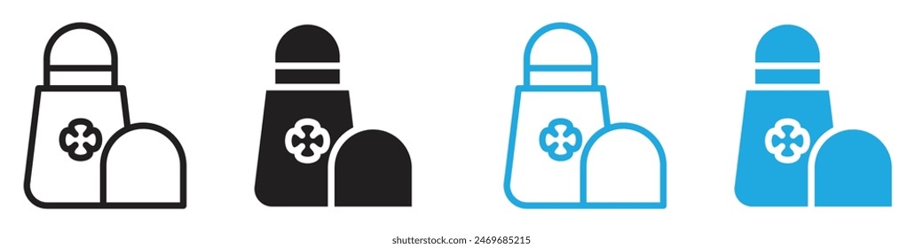Rollo de desodorante en Vector de arte de línea de iconos