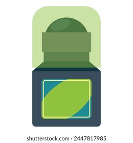 Deodorant roller vector cartoon illustration isolated on a white background.