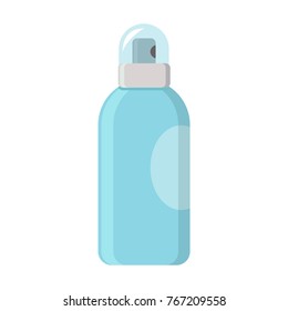deodorant spray aerosol can vector flat design isolated on white background