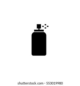 Deodorant spray black icon silhouette