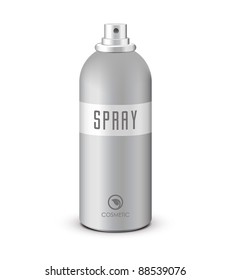 Deodorant Spray Gray Can Bottle