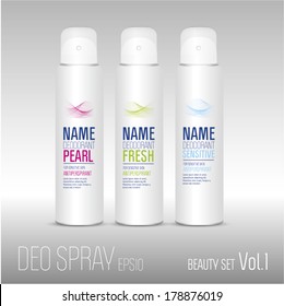 Deodorant spray set for woman