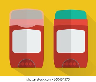 Deodorant stick. Flat style