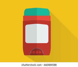 Deodorant stick. Flat style