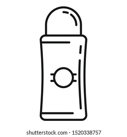 Deodorant stick icon. Outline deodorant stick vector icon for web design isolated on white background