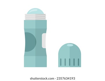 Deodorant stick. Simple flat illustration.