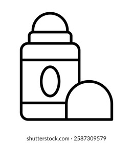 Deodorant Vector Line Icon Design