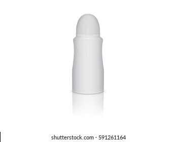 Deodorant for your design and logo. It's easy to change colors. Mock Up Vector Template