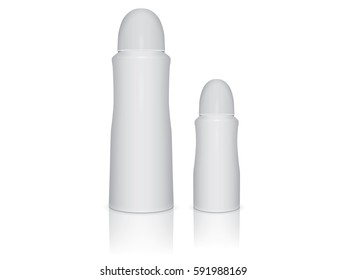 Deodorant for your design and logo. It's easy to change colors. Mock Up Vector Template