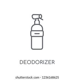 deodorizer linear icon. Modern outline deodorizer logo concept on white background from cleaning collection. Suitable for use on web apps, mobile apps and print media.