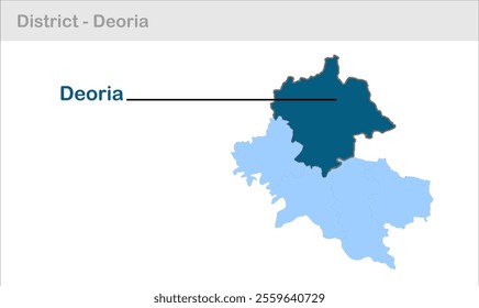 Deoria sub-district map, Deoria District, Uttar Pradesh State, Republic of India, Government of  Uttar Pradesh, Indian territory, Eastern India, politics, village, tourism