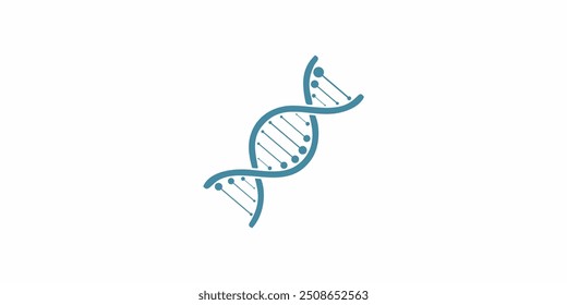 Desoxyribo-Nukleinsäure oder DNA-Logo, Vektordesign