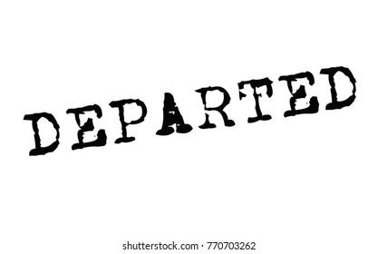 Departed. Typographic stamp visualisation concept Original series.