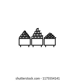 department of fruit outline icon. Element of shopping icon for mobile concept and web apps. Thin line department of fruit icon can be used for web and mobile