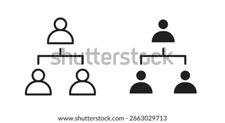Department head icon vector design element logo template