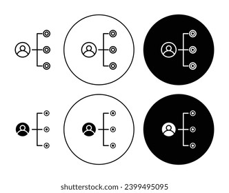 Department head symbol set. Business enterprise president suitable for apps and websites UI designs.