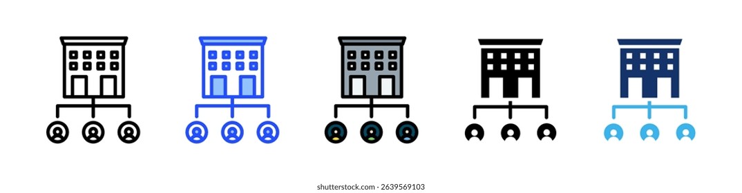 Department Icon Collection With Multiple Styles