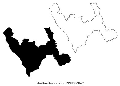 Department of La Libertad (Republic of Peru, Regions of Peru) map vector illustration, scribble sketch La Libertad map