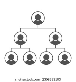 Department staff icon. Organisation delegate symbol. Company organizational team icon.