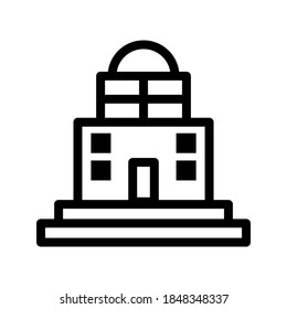 Department Store-Symbol oder -Logo einzeln auf Zeichensymbolen, Vektorgrafik - qualitativ hochwertige Vektorsymbole mit schwarzem Hintergrund

