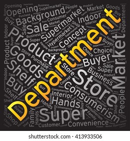 Department ,Word cloud art background