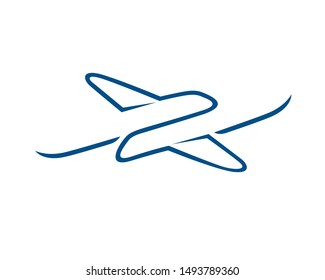 Departure, Arrival and Busy Traffic Flight with Take off and Landing Planes Symbol