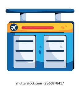 Diseño de icono plano de la tarjeta de salida 