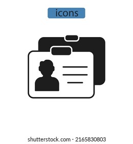 departure card icons  symbol vector elements for infographic web