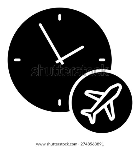 Departure date icon vector. Departure time Illustration sign. Flight schedule symbol or logo.