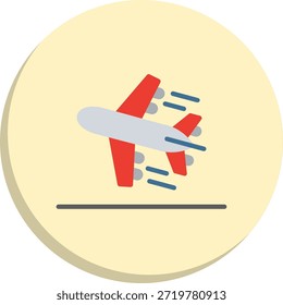 Icono de estilo de círculo plano de salida