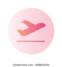 icono de degradado de salida aislado en fondo blanco
