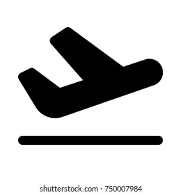departure icon on isolated background