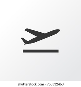 Departure Icon Symbol. Premium Quality Isolated Aircraft Element In Trendy Style.