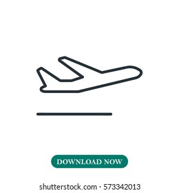 Departure icon vector