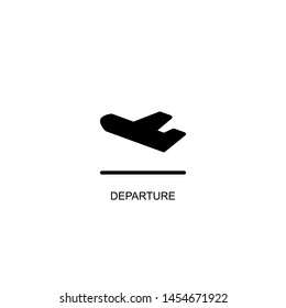 departure icon vector black design