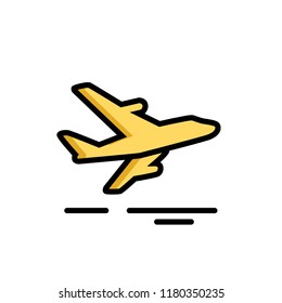 departure icon vector design. icon vector filled outline style