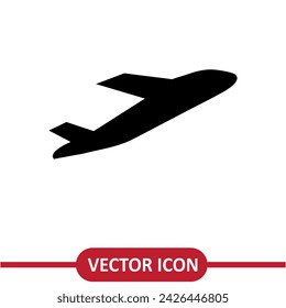 Departure icon vector simple flat illustration on white background.
