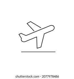 departure icons symbol vector elements for infographic web