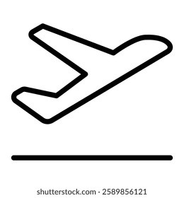 Departure Line Icon Design For Personal And Commercial Use