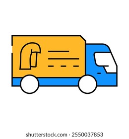 departure of specialist line icon vector. departure of specialist sign. isolated symbol illustration