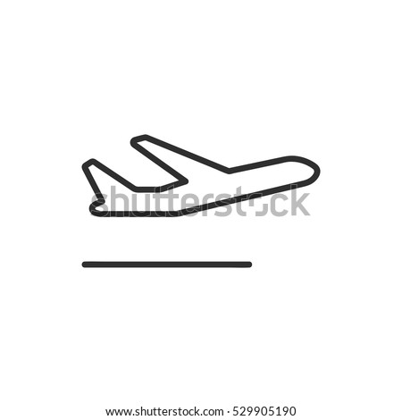 Departures Icon, Vector
