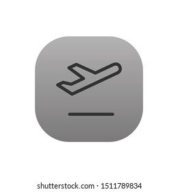 Departures  - Line Vector Icon