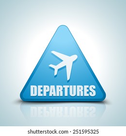 Departures sign