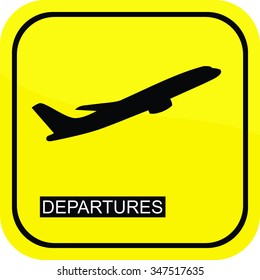 Departures sign