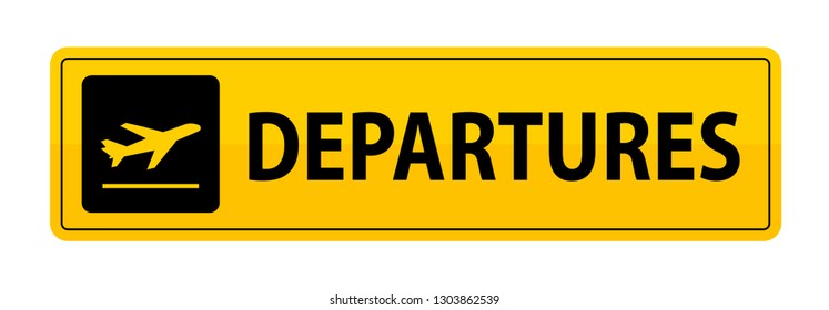 departures sign, airport sign