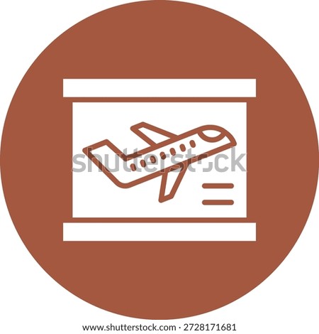 Departures Vector Icon Design Illustration