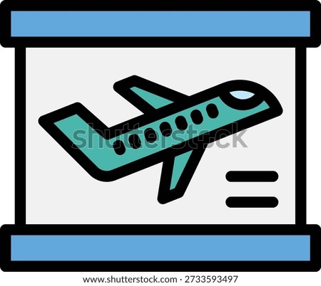 Departures Vector Icon Design Illustration
