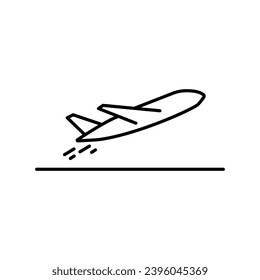 Abfahrt Vektorsymbol eingestellt. Vektorgrafik