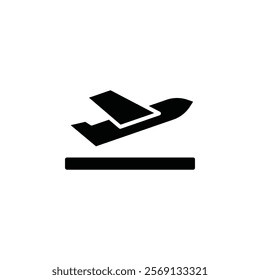 Depatures Icon Vector flat thin line illustration