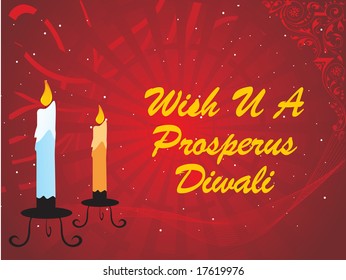 depawali background with candle, design